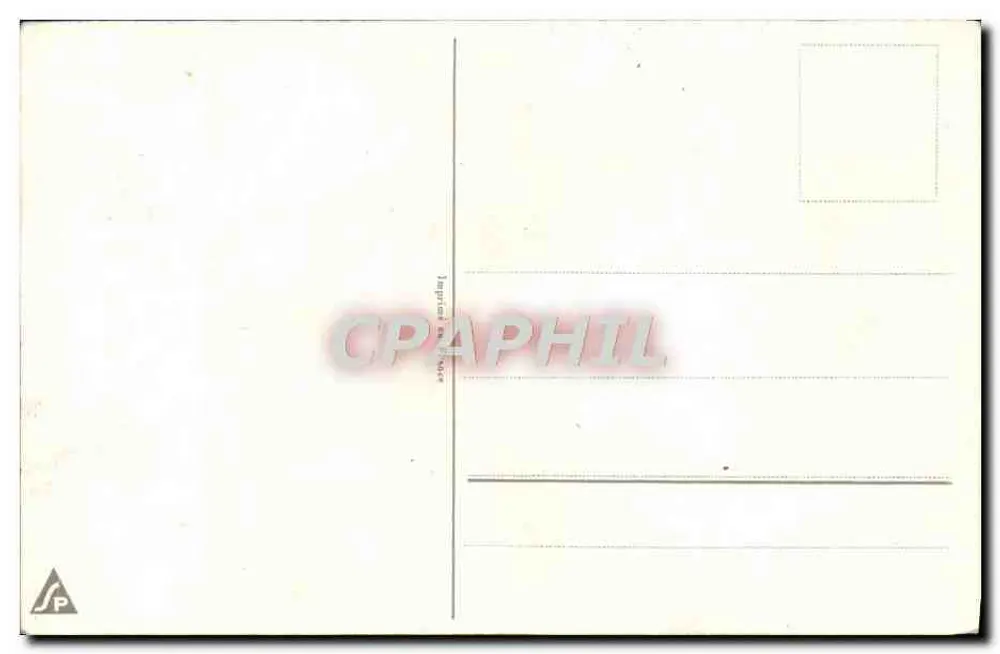 Enfants avec bouquet et corbeille — scène de printemps — éditeur G. (signature) — n° de série non visible - Verso