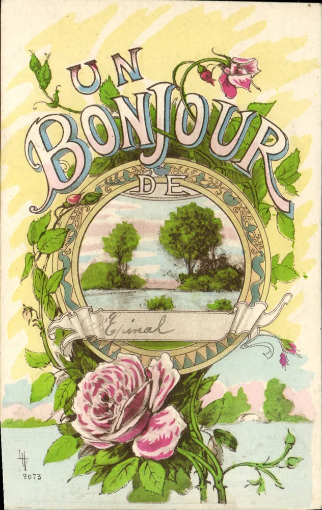 Een groet uit Épinal — Uitgave SID Paris, n° 2073 - Voorkant