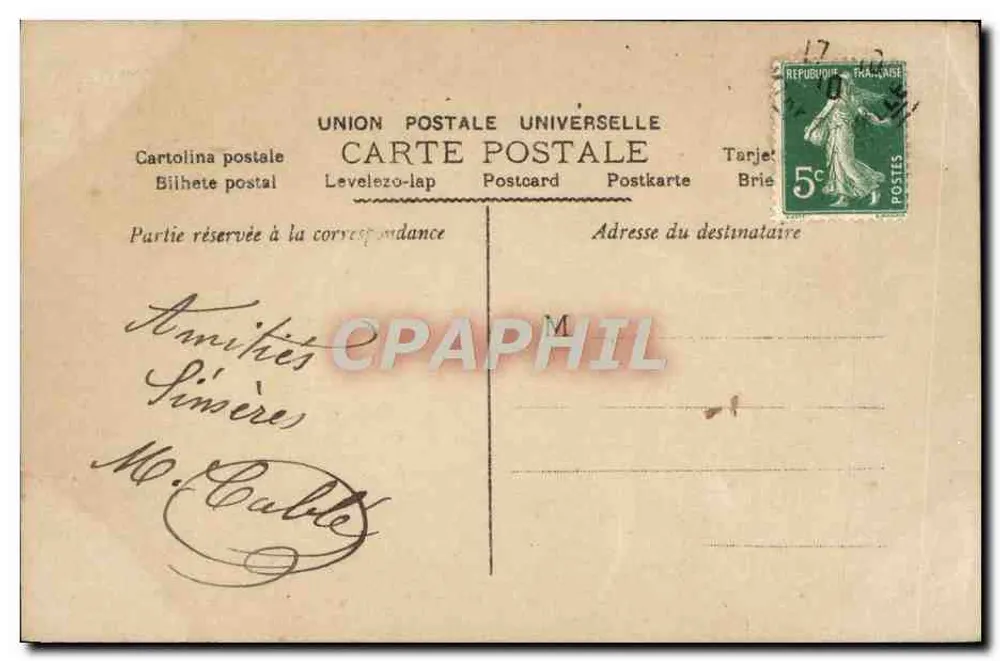 Mulher dentro de um envelope — Melhores desejos — Astra, n°106 - Verso