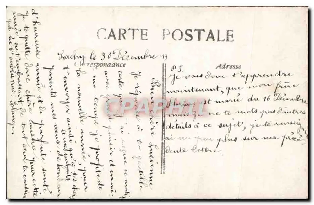 Junge Frau — Portrait — Verlag Rononne Jahr, Nr. 702/5 - Rückseite