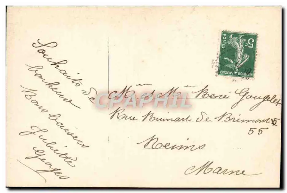 Frau in Kleid und Mantel — Winterlandschaft mit Blumen — Bellone, n° 4036 - Rückseite