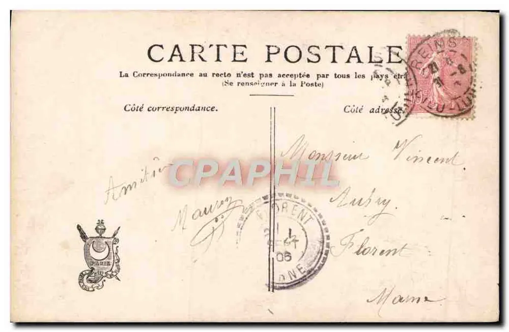 Neues Paar — Paris — Verlag Paris, Nr. 3.087 - Rückseite