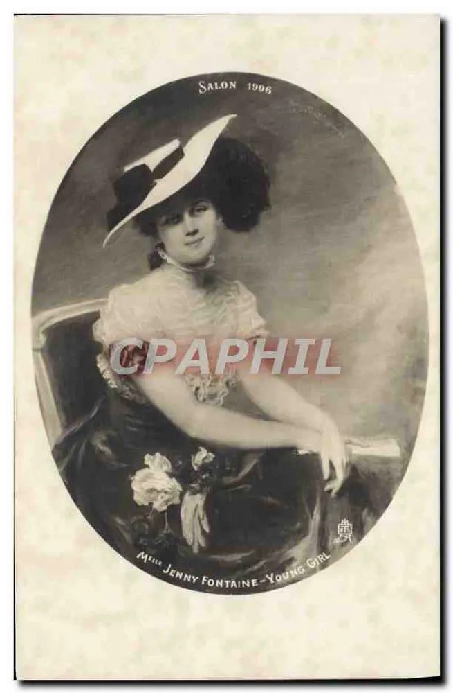 Frau Jenny Fontaine — Junge Dame — Salon 1906 — Raphael Tuck & Sons, Ltd. - Vorderseite