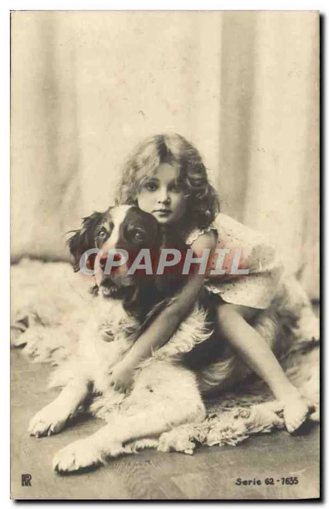 Mädchen und Hund — Fotostudio — Serie 62-7635 - Vorderseite