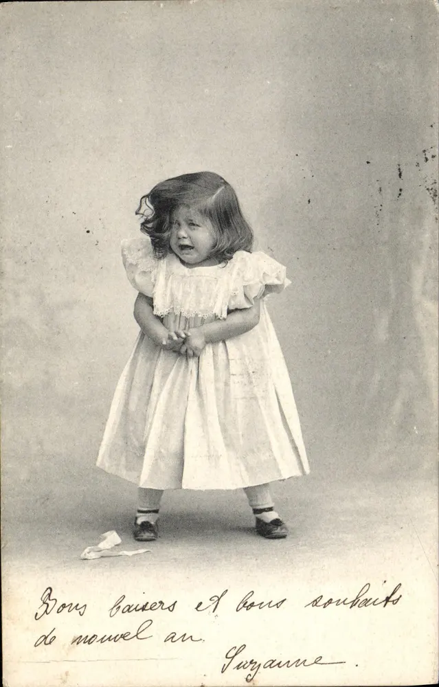 Menina — retrato de estúdio — editor Clément Tournier & Cie, Série 12 - Frente