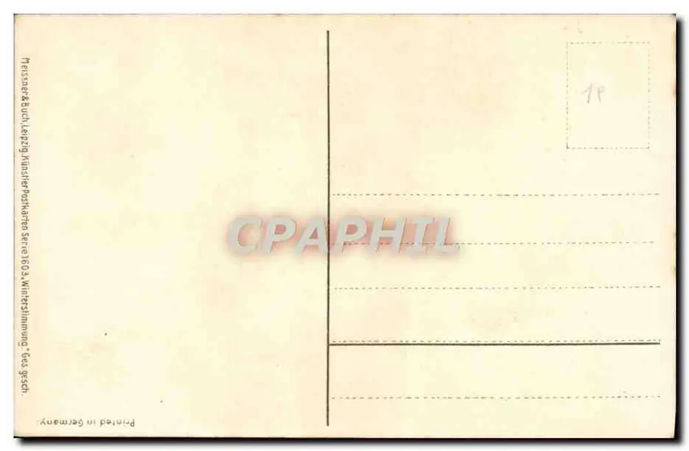 बर्फीला किला — मेइसेन — मेइस्नर & बुच, लेप्जिग, श्रृंखला 160A - पीछे