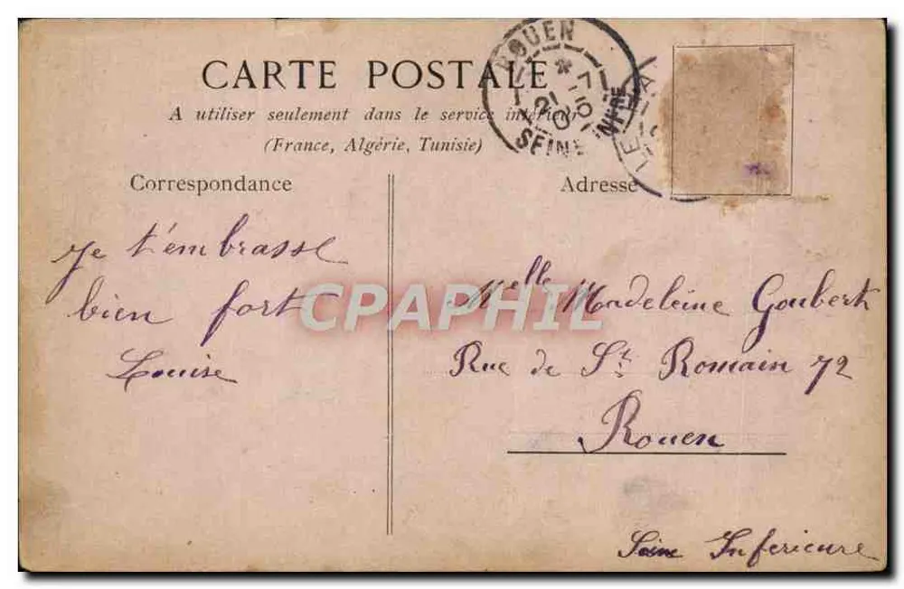 Mandeville — décor floral en lettres cursives — éditeur non visible - Rückseite
