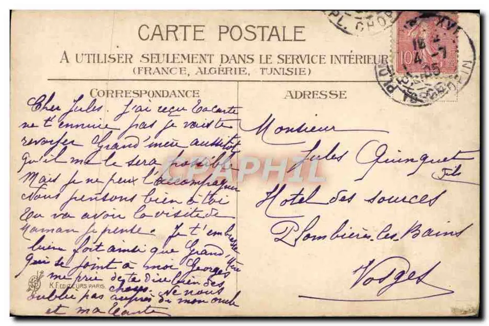 Flores em um quadro — editor Kédéeurs Paris, n° 76 - Verso