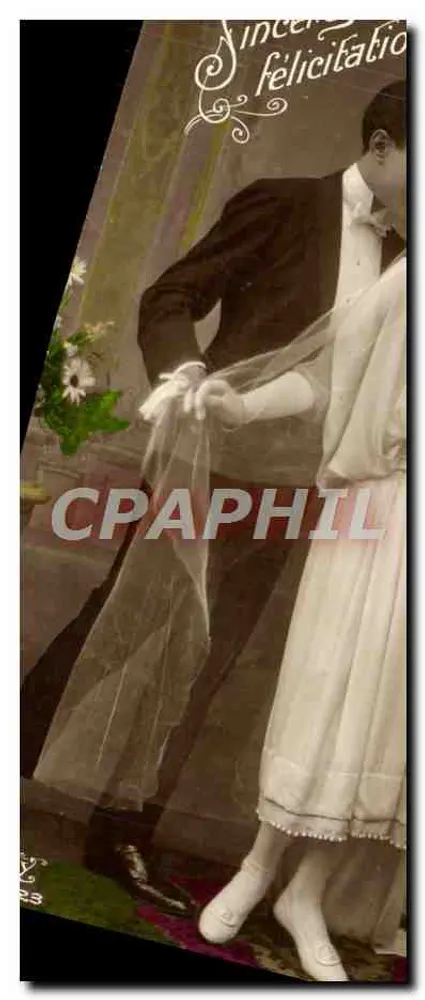 Neues Paar — Hochzeit — Herzliche Glückwünsche - Vorderseite