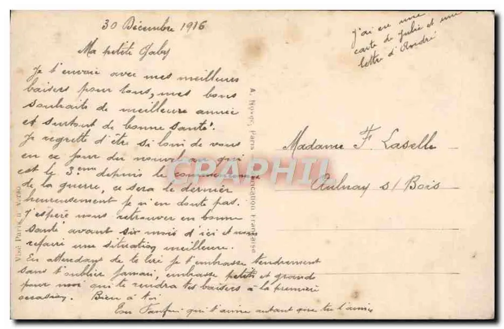 Soldat und Frau in Bühnenkleidung — Patriotic 1081 — Verlag Patriotic - Rückseite