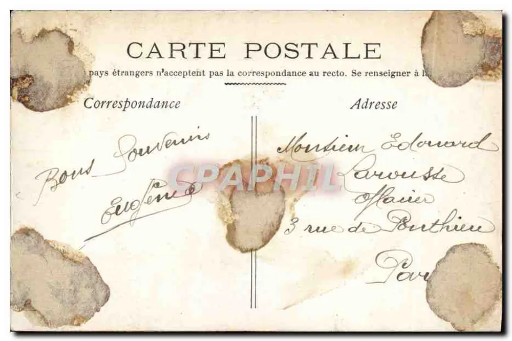 Fête d'Édouard — A.N. Paris, n°723 - Rückseite