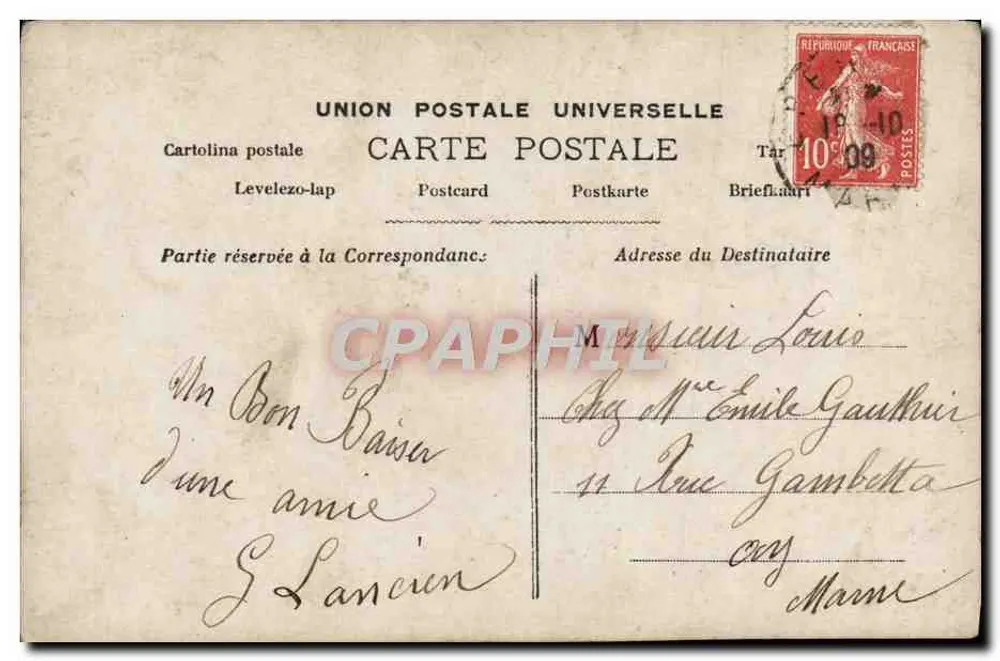 Ich würde das Paradies geben, um die Lippen aus Rubin zu küssen — Paris — Verlag Paris, Nr. 890 - Rückseite
