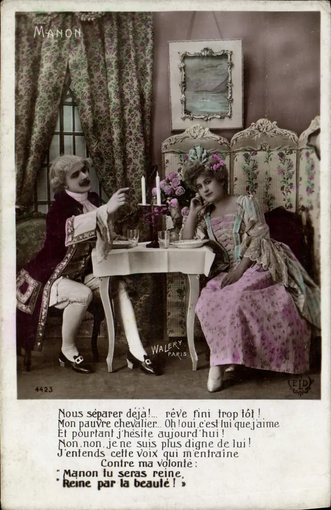 Manon — Theater-Szene — Walery, Paris, n° 4423 - Vorderseite