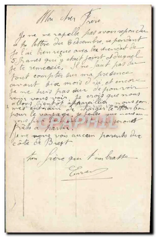 Fleur d'Espérance — Gedicht über die Hainbuche — unbekannter Verlag, N°143 - Rückseite