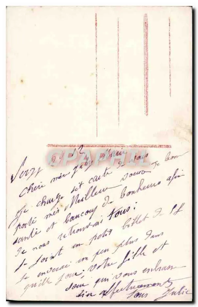 Junge Frau mit Hut und Pelz — Frohe Neujahr 1929 — La MIGETTE, n°2029 - Rückseite
