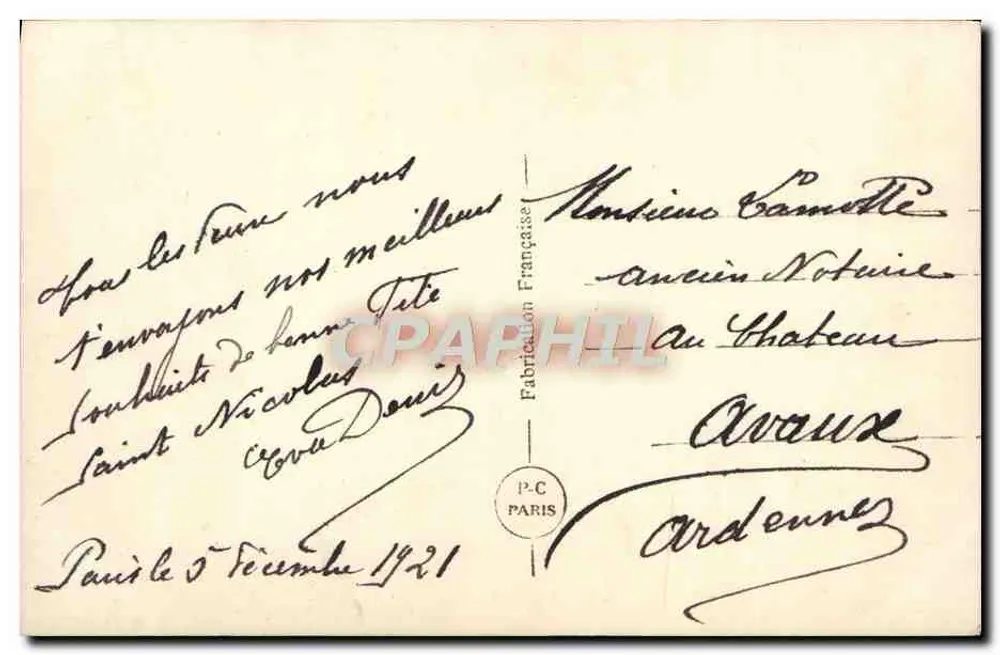 Junge Frau — mit Rosenstrauß — veröffentlicht von P.C. Paris, Nr. 541 - Rückseite