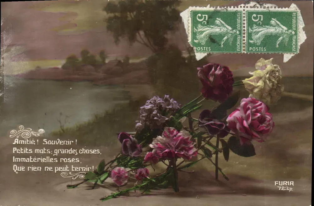 Bouquet de roses — texte poétique — Furia 723 - Awers