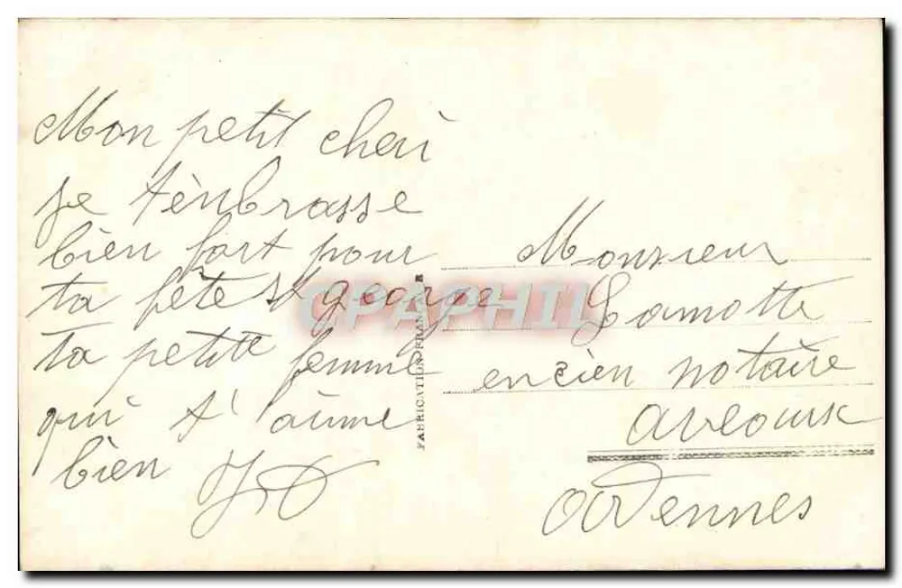 Frau in Pelz — Portrait — Verlag Renne Fote, Nr. 2241 - Rückseite