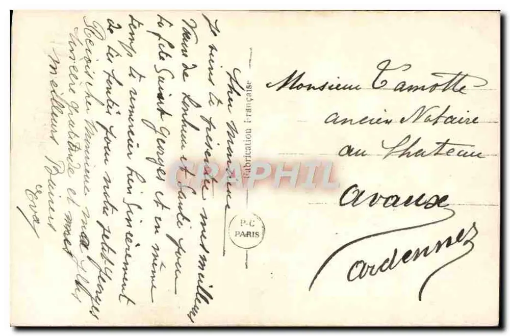 Junge Frau mit rotem Hut — Bonnefête — P.C. Paris n°341 - Rückseite