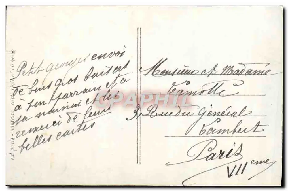 Criança em uniforme marítimo — editor FD B n° 016 - Verso