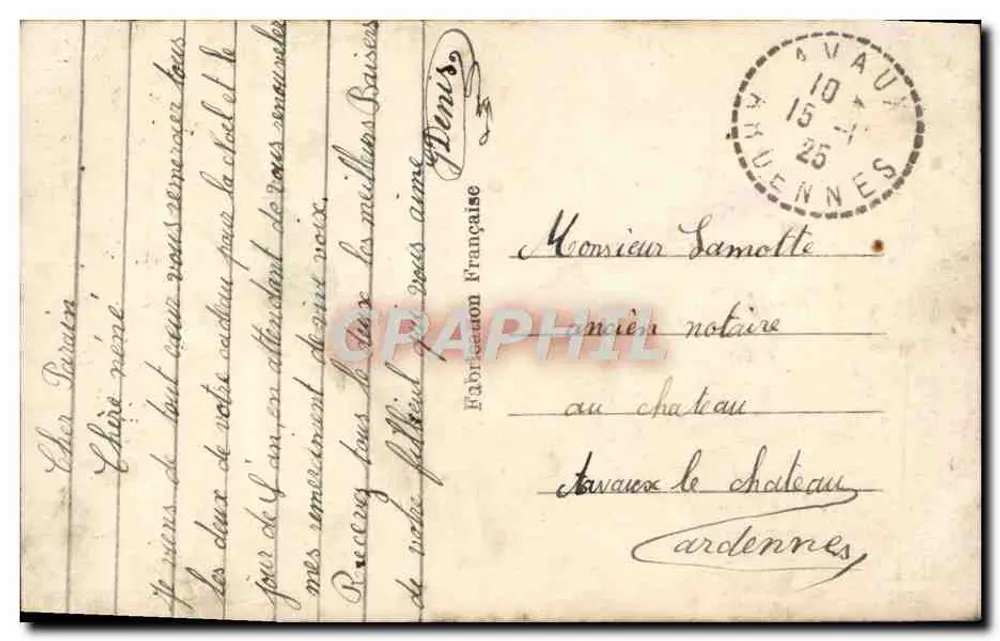 Ragazza giovane — Ricordo Affettuoso — REX 1847 - Verso