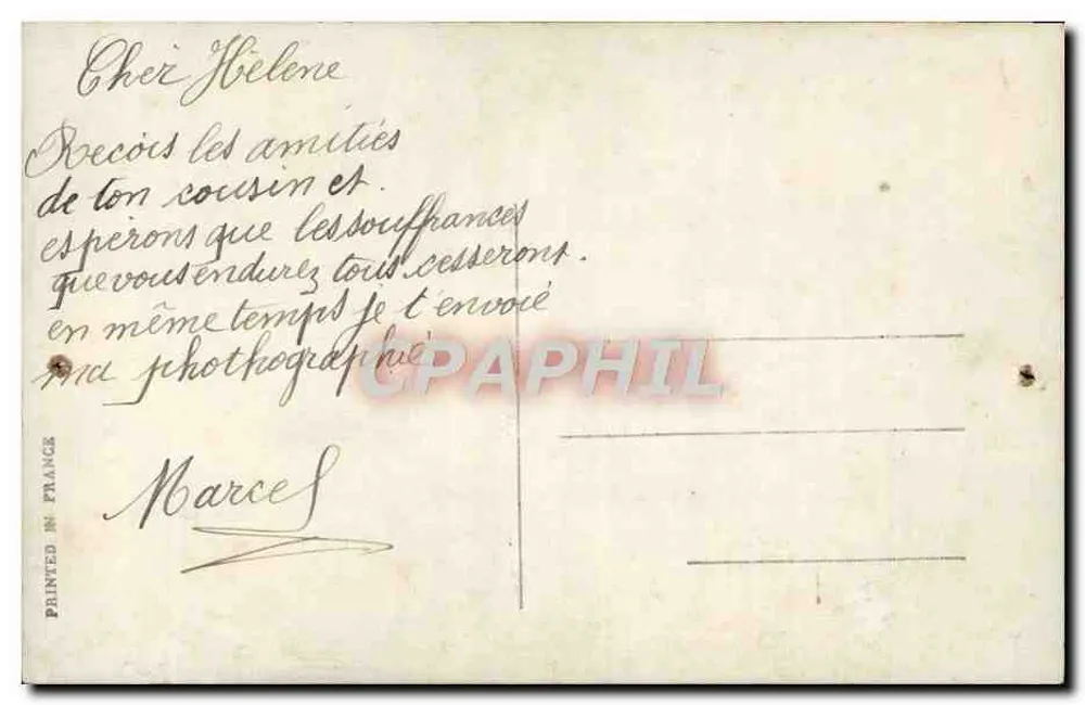 Général Joffre — portrait en uniforme avec décorations — Pirov Ph. D.R. 168 - Verso