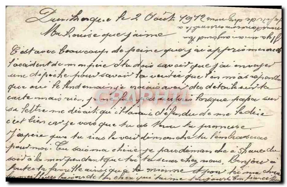 Liebendes Paar — Szene der Zärtlichkeit vor einem blühenden Säulen — S.A. n° 2195 - Rückseite