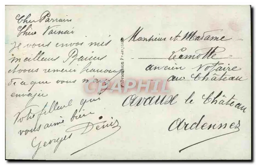 Lilien des Feldes — Porte Bonheur — Verlag Savjean, Nr. 4498 - Rückseite