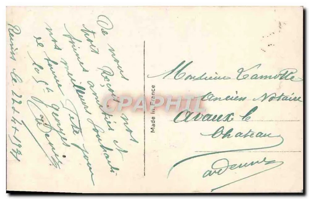 Flores em um vaso — Pégus d'Art — editor Pégus d'Art, n° 1213 - Verso