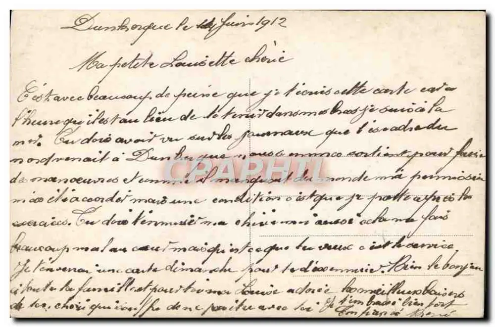 Ich sehe, dass das Geheimnis, das ich Ihnen nicht sagen wollte — LiebesSzene — A.N. Paris, n°1275 - Rückseite