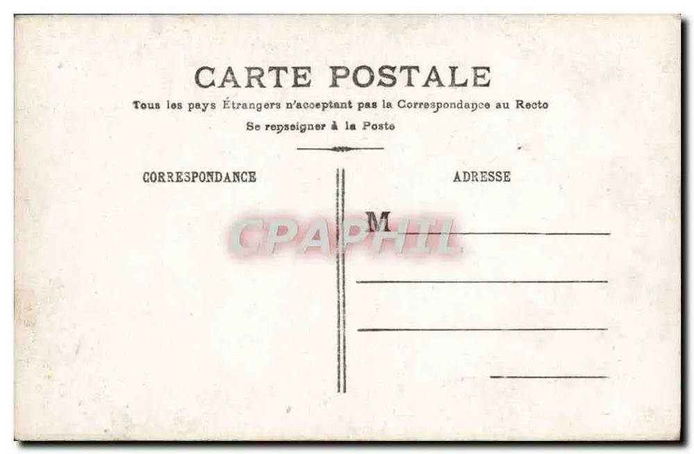 Liebespaar — gedruckter Text « Sur votre cœur est leur place » — Verleger unbekannt - Rückseite