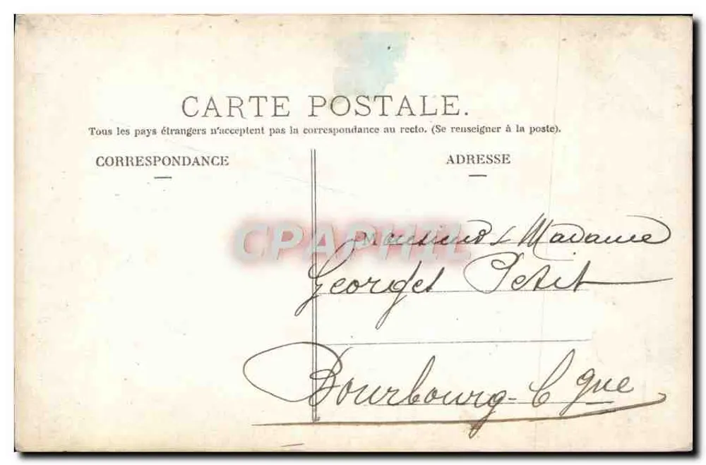 Menina pequena em um ninho de flores — THE SUN Paris Déposé — datada 18 de janeiro de 1907 - Verso
