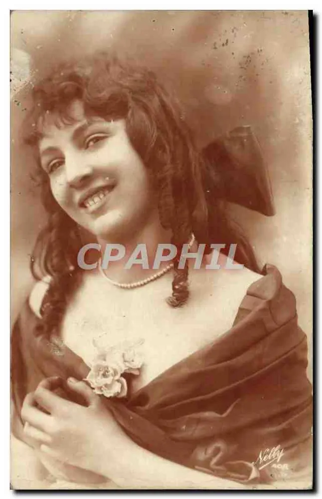 Lächelnde junge Frau — Portrait — Nelly, 408, Paris - Vorderseite