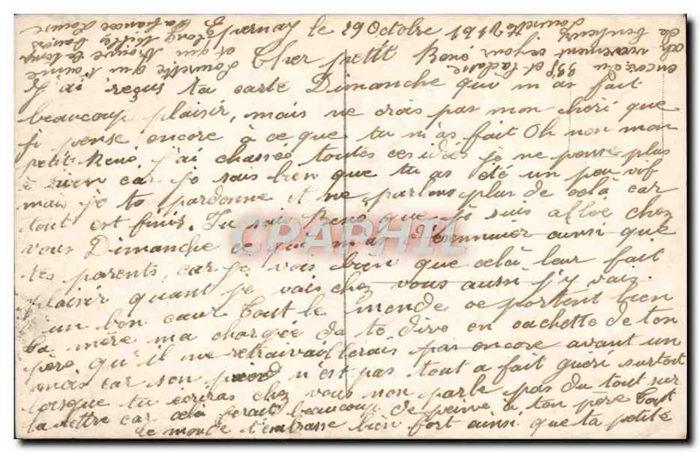 Frau mit Taube — REX 4155 — Verlag REX - Rückseite