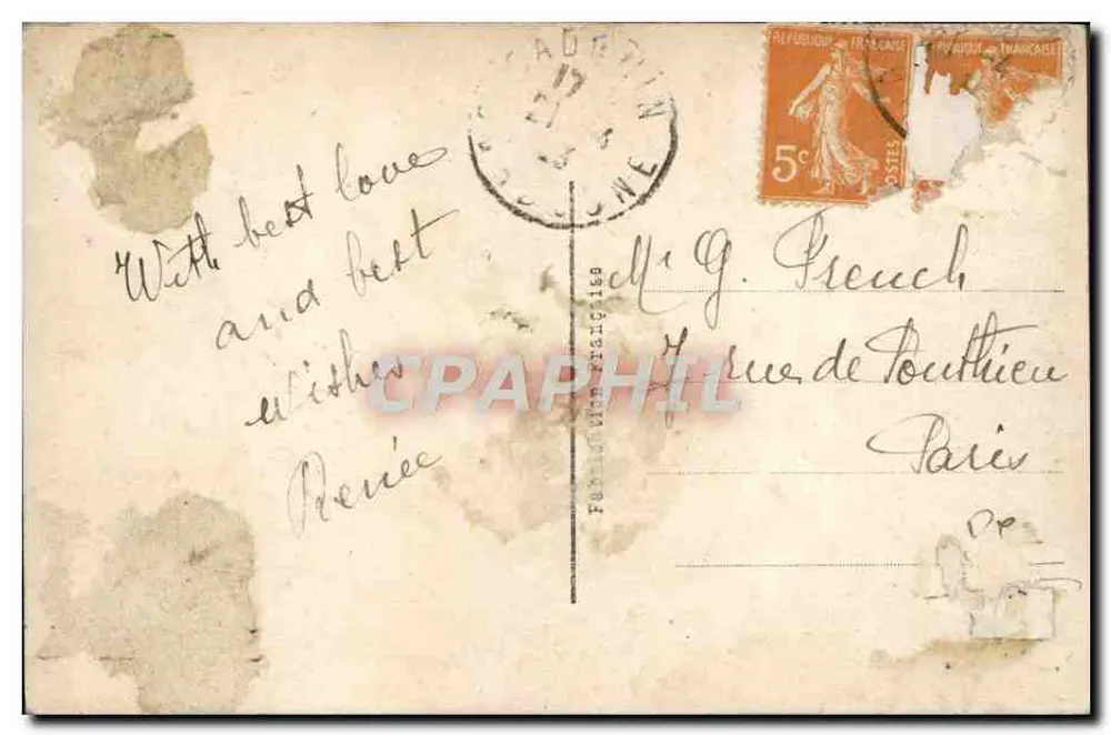 Duas rosas — SAPI Paris 1125 - Verso