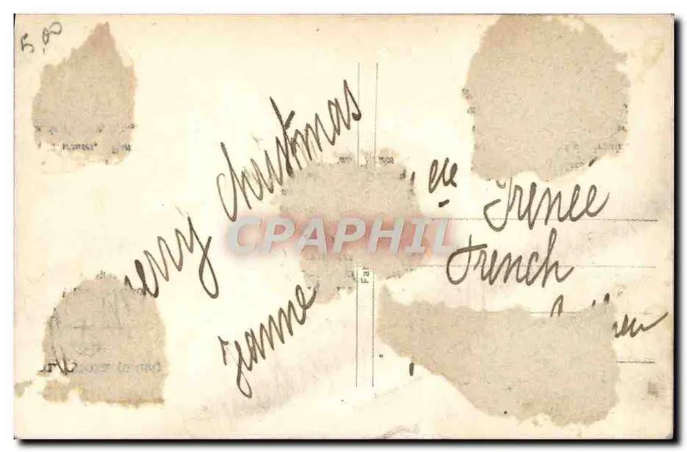 Flores y paisaje invernal — Feliz Navidad — REX 888 - Reverso