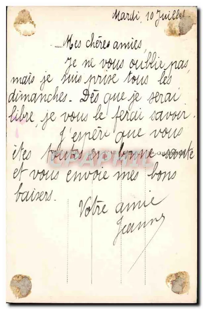 Arranjo de flores — poema sobre a amizade — Furia 723/1 - Verso