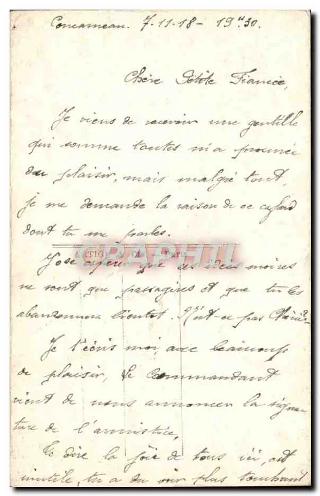 Zwei Frauen im Arm — La Favorite, n°2584 — Paris - Rückseite