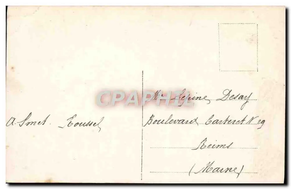 Buquê de lilás e flores — Carta postal — n° 3225 - Verso