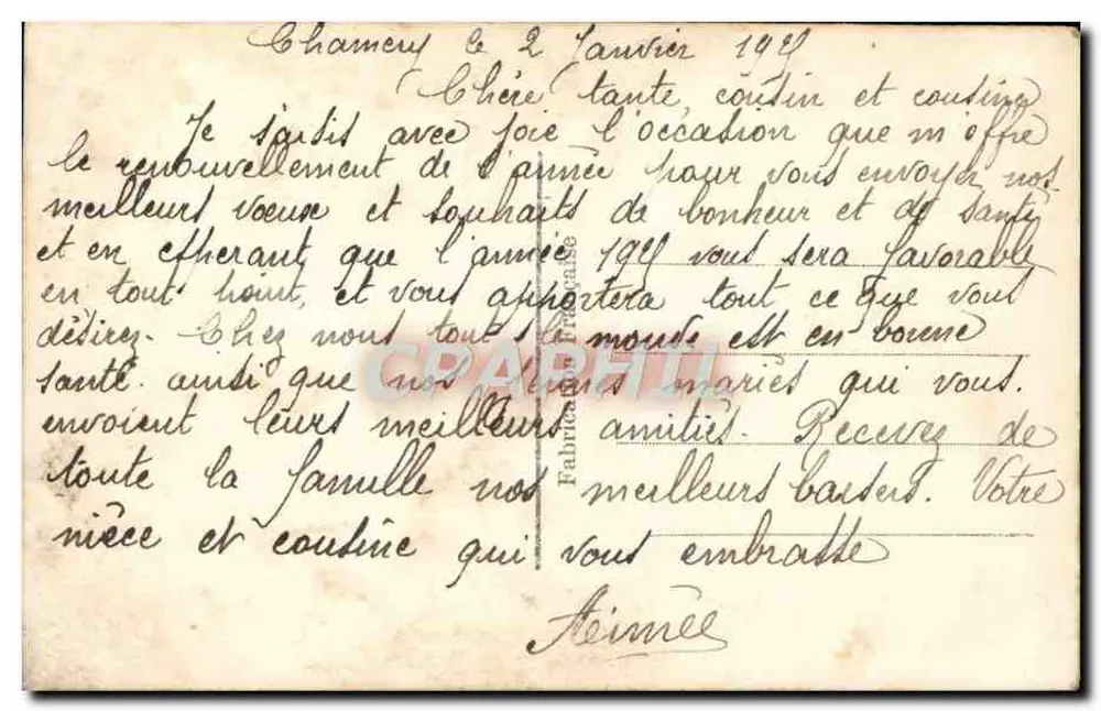Paisagem fluvial com rosas — editor RK, n° 483 - Verso
