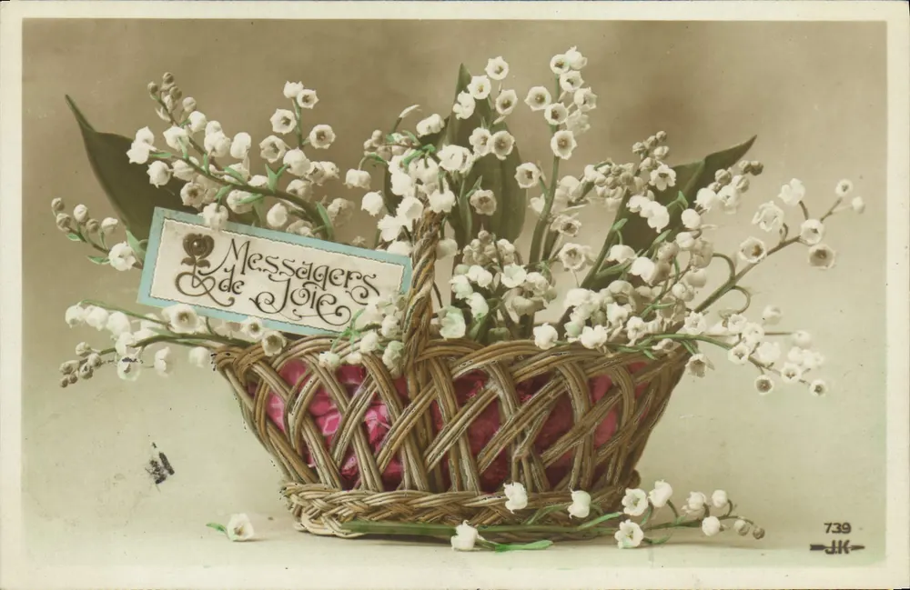Frühlingslilien — Boten der Freude — J.K. n°739 - Vorderseite
