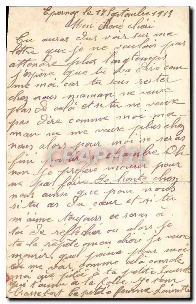 Liebespaar — zärtliche Szene — unbekannter Verleger, Nr. 6058 - Rückseite