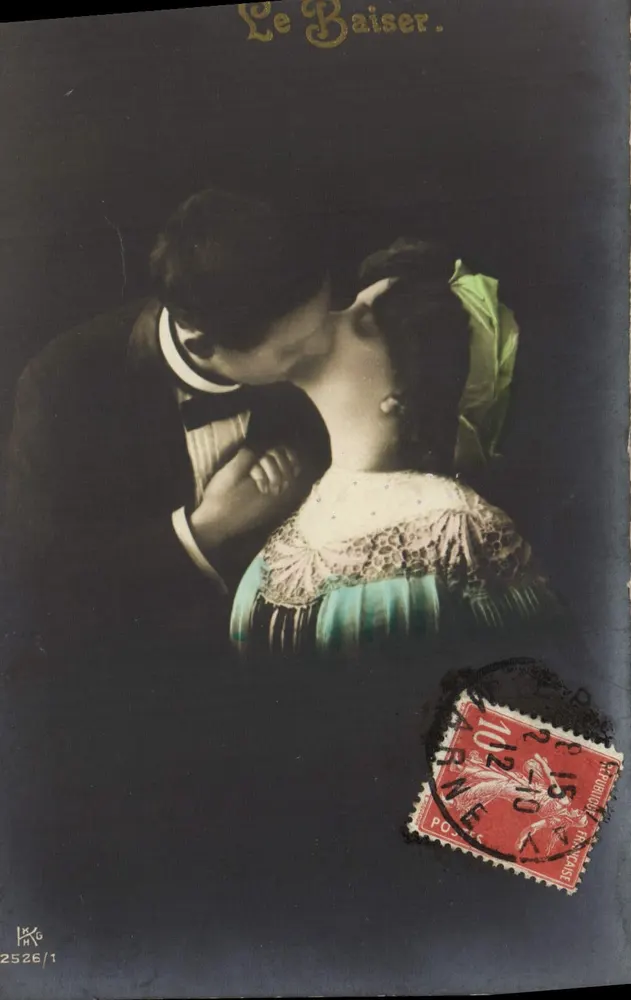 Der Kuss — LiebesSzene — Verlag L'XG, Nr. 2526/1 - Vorderseite