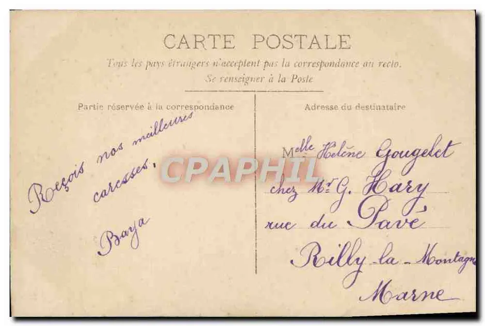 Niña con cesto de flores — 'Acepta estos flores' — editor desconocido, n° 4344 - Reverso