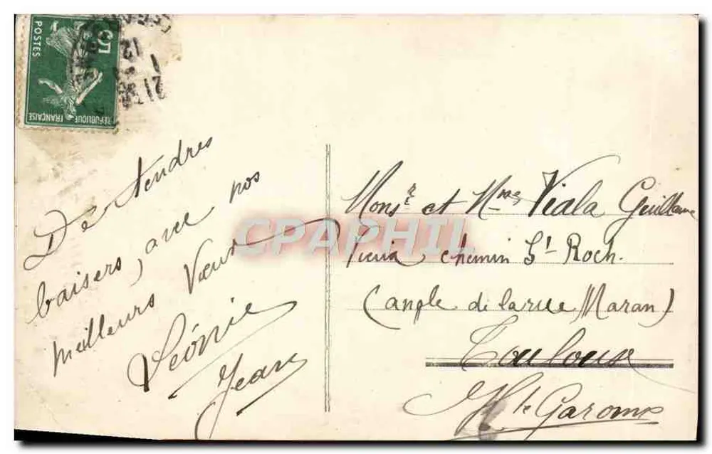Jeune fille tenant un bouquet — portrait encadré — éditeur Bonne Année, n° 498 - Verso