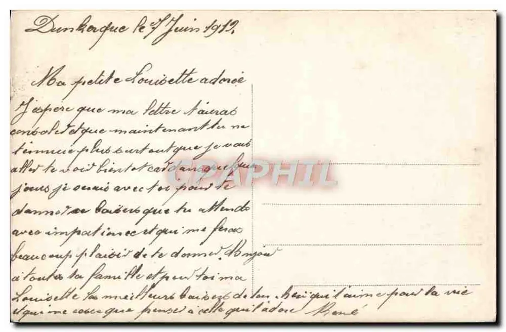 Liebende Paare — Garten-Szene — A.N. Paris Nr. 1275 - Rückseite