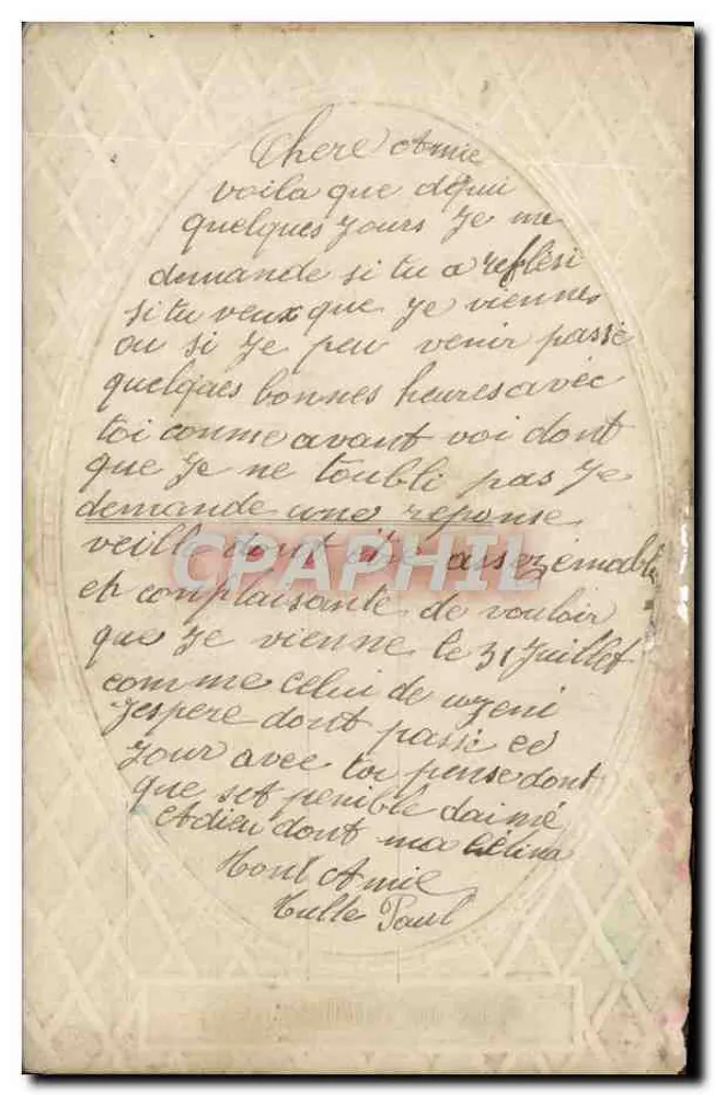 Jeune femme en robe rose tenant un bouquet — éditeur A&S n°936 - Rückseite