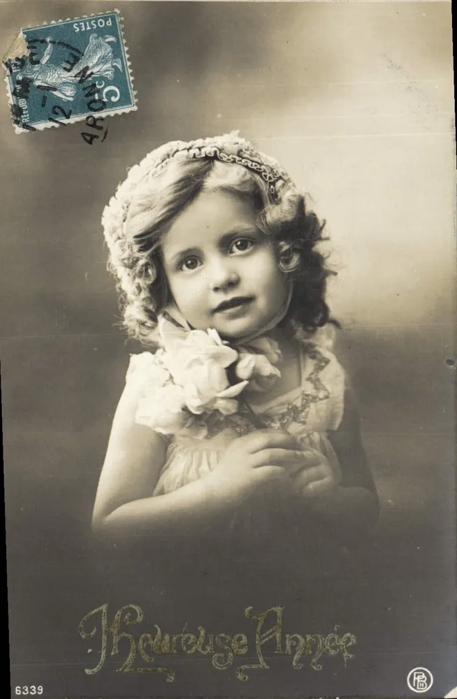 Bambina — 'Buon Anno' — editore H. B. n°6339 - Recto