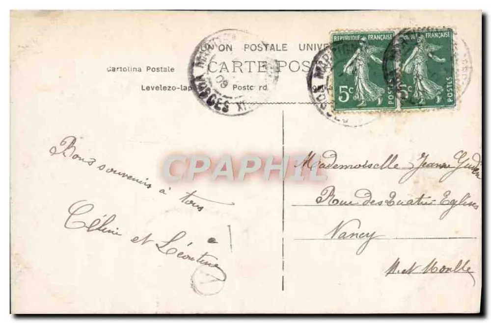 Frau, die Rosen gießt — Ansichtskarte — Verlag Cartolina Postale, Nr. 169 - Rückseite