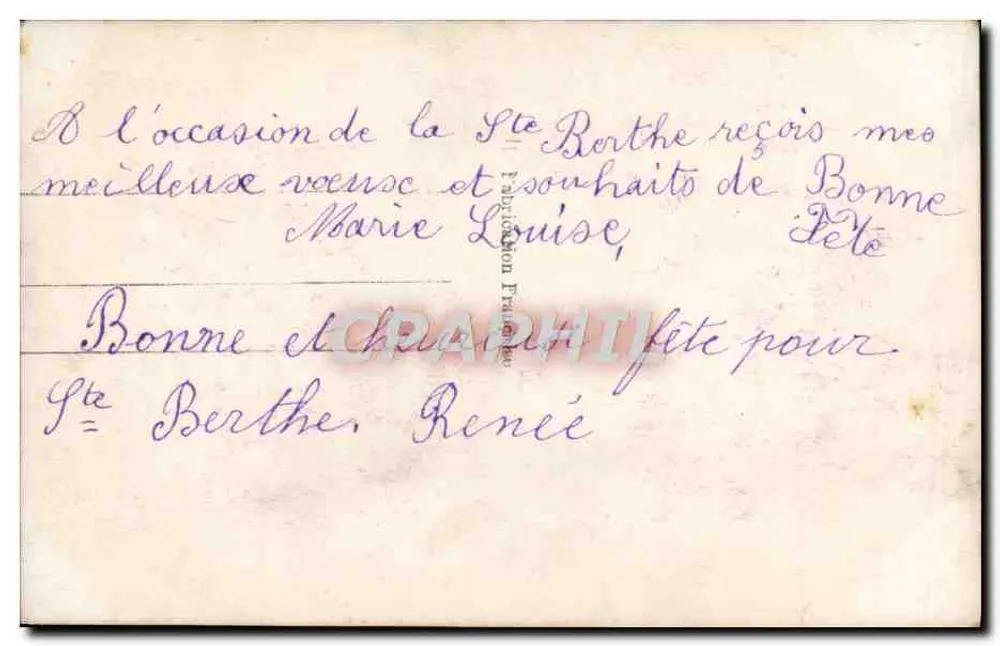 Arranjos de violetas — Boa Festa — Editor F. Lefèvre, n° 179 - Verso